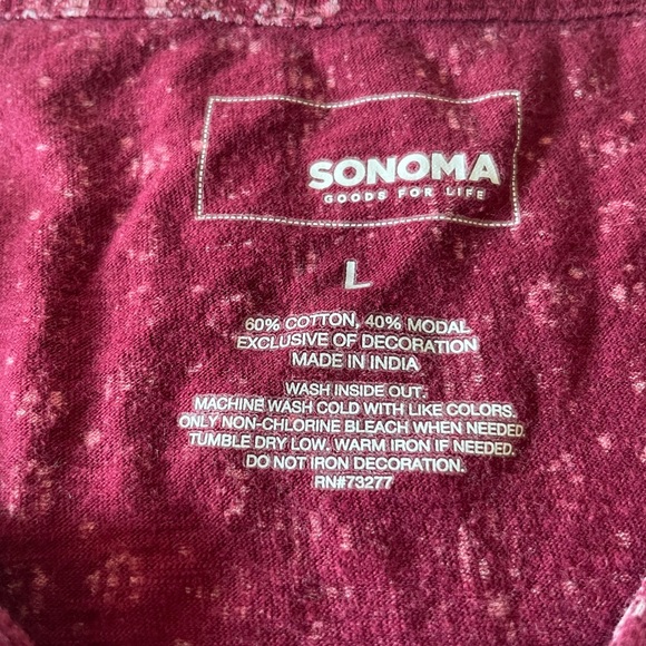 Sonoma Tank Top Women's Large Sleeveless Shirt - Picture 4 of 5